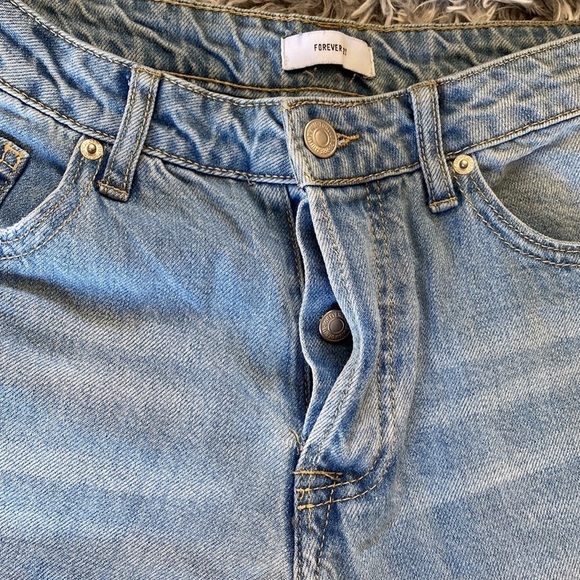Forever 21 Distressed High Waist Light Blue Jeans Size 26 - Picture 5 of 10